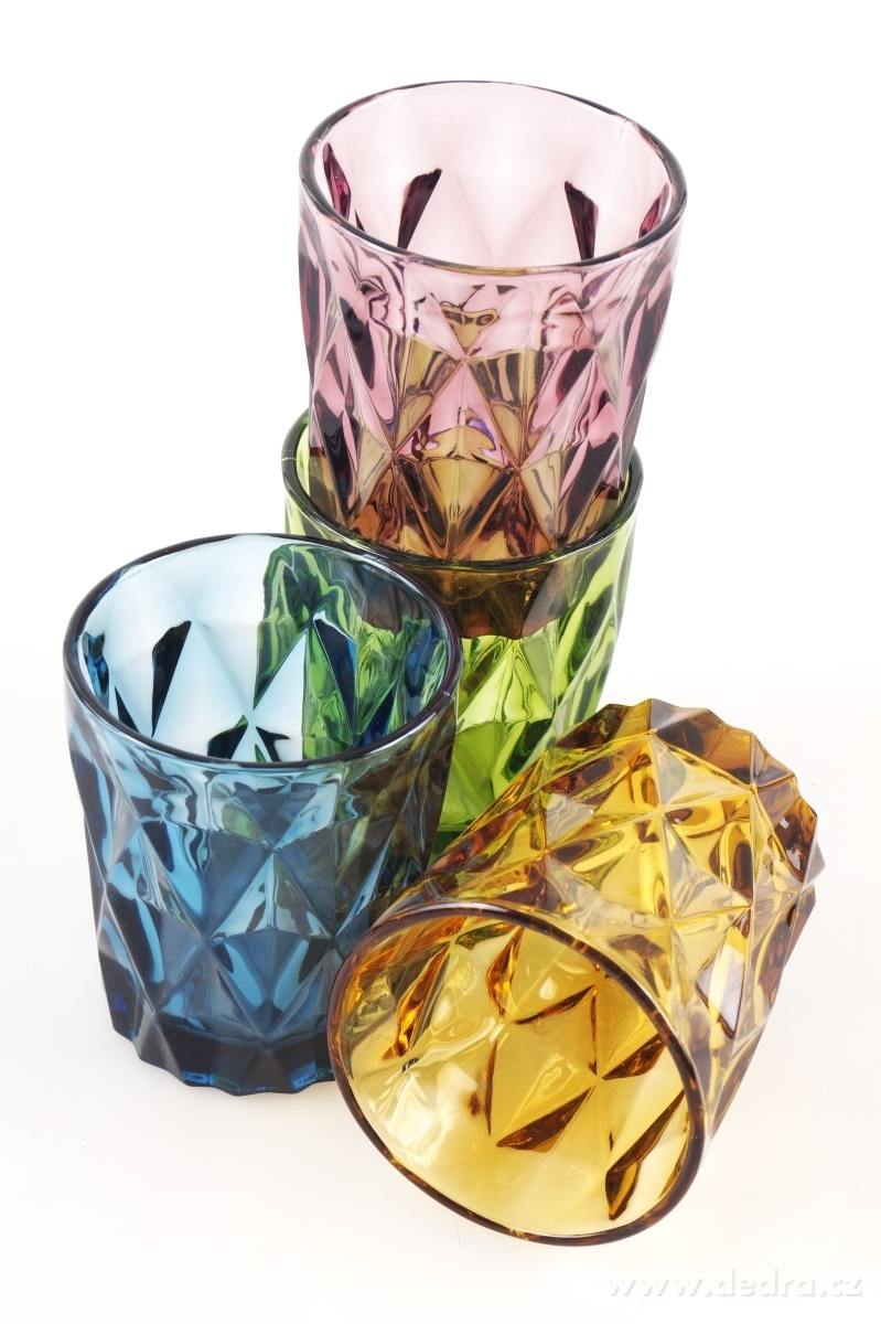 4 ks sada sklenic 270 ml, v pestrých barvách – náhled 4 | Grand Móda