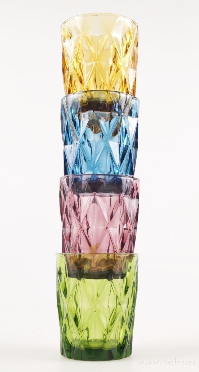 4 ks sada sklenic 270 ml, v pestrých barvách – náhled 5 | Grand Móda