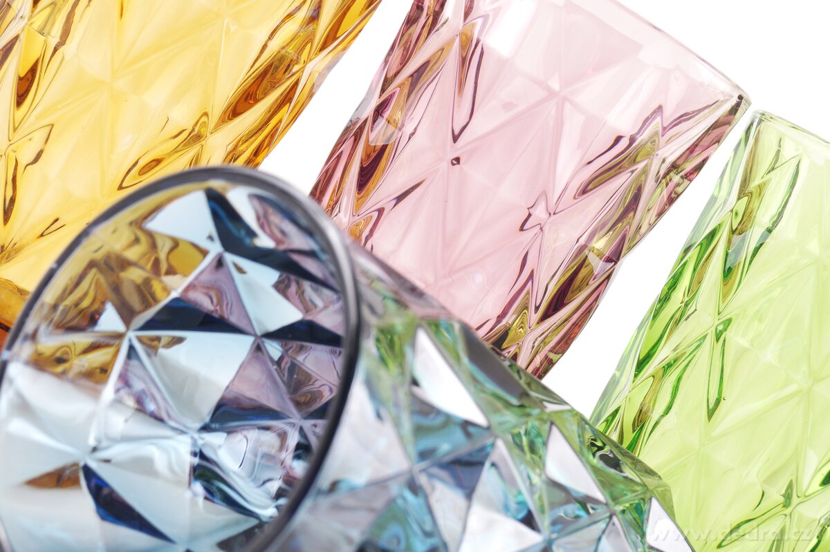 4 ks sada vysokých sklenic, 380 ml barevné – náhled 5 | Grand Móda