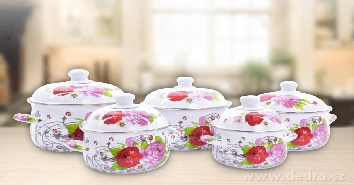 10 dílná sada, smaltovaných hrnců – náhled 3 | Grand Móda