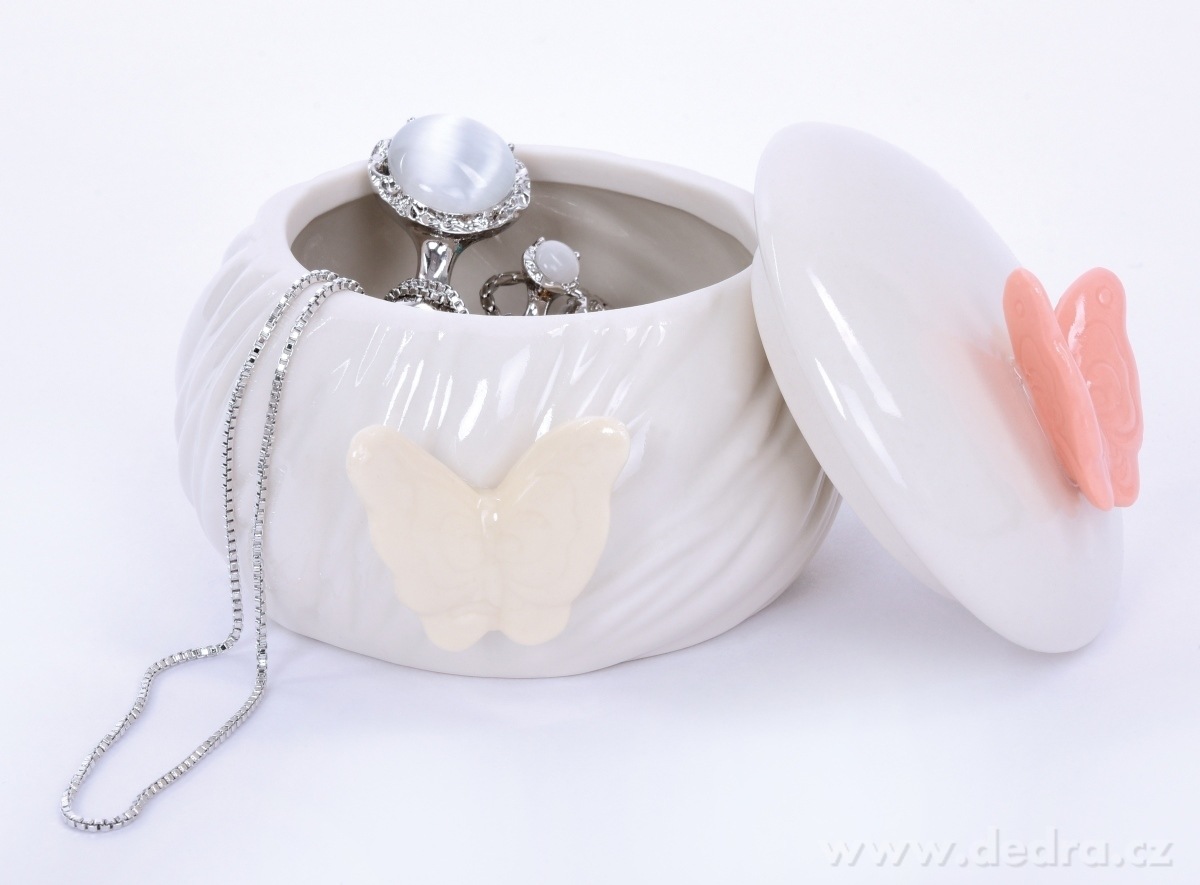 DÓZA s víkem, BUTTERFLY COLLECTION – náhled 2 | Grand Móda