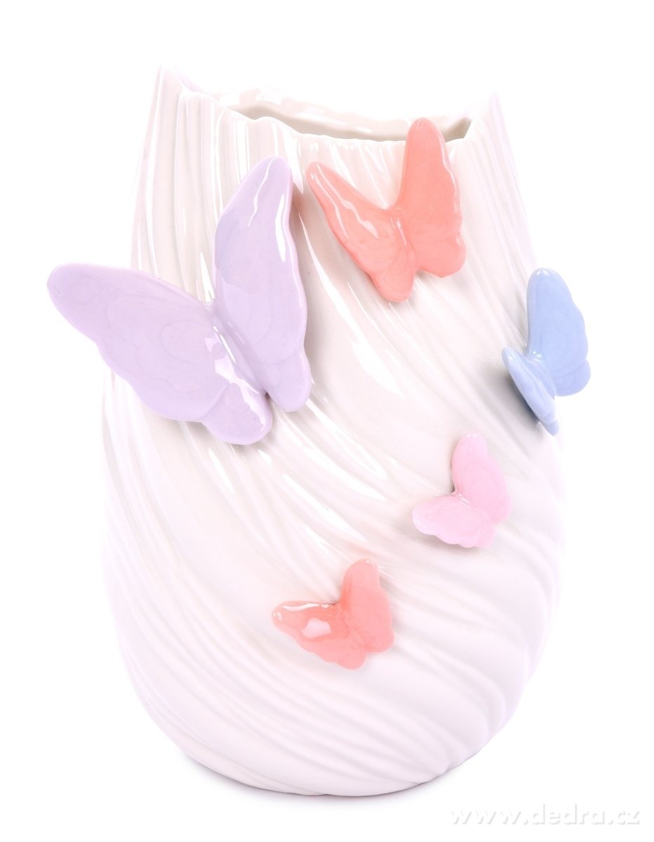 21 cm vysoká váza na květiny, BUTTERFLY COLLECTION | Ikebana | Grand Móda