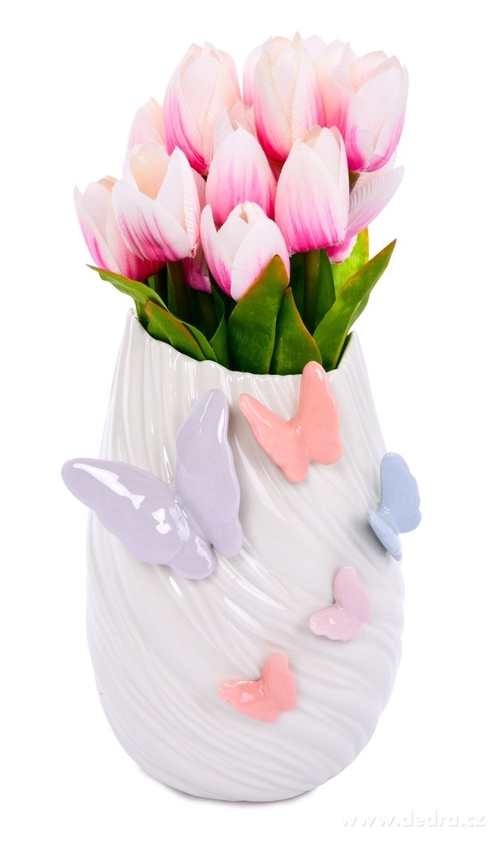 21 cm vysoká váza na květiny, BUTTERFLY COLLECTION – náhled 2 | Grand Móda