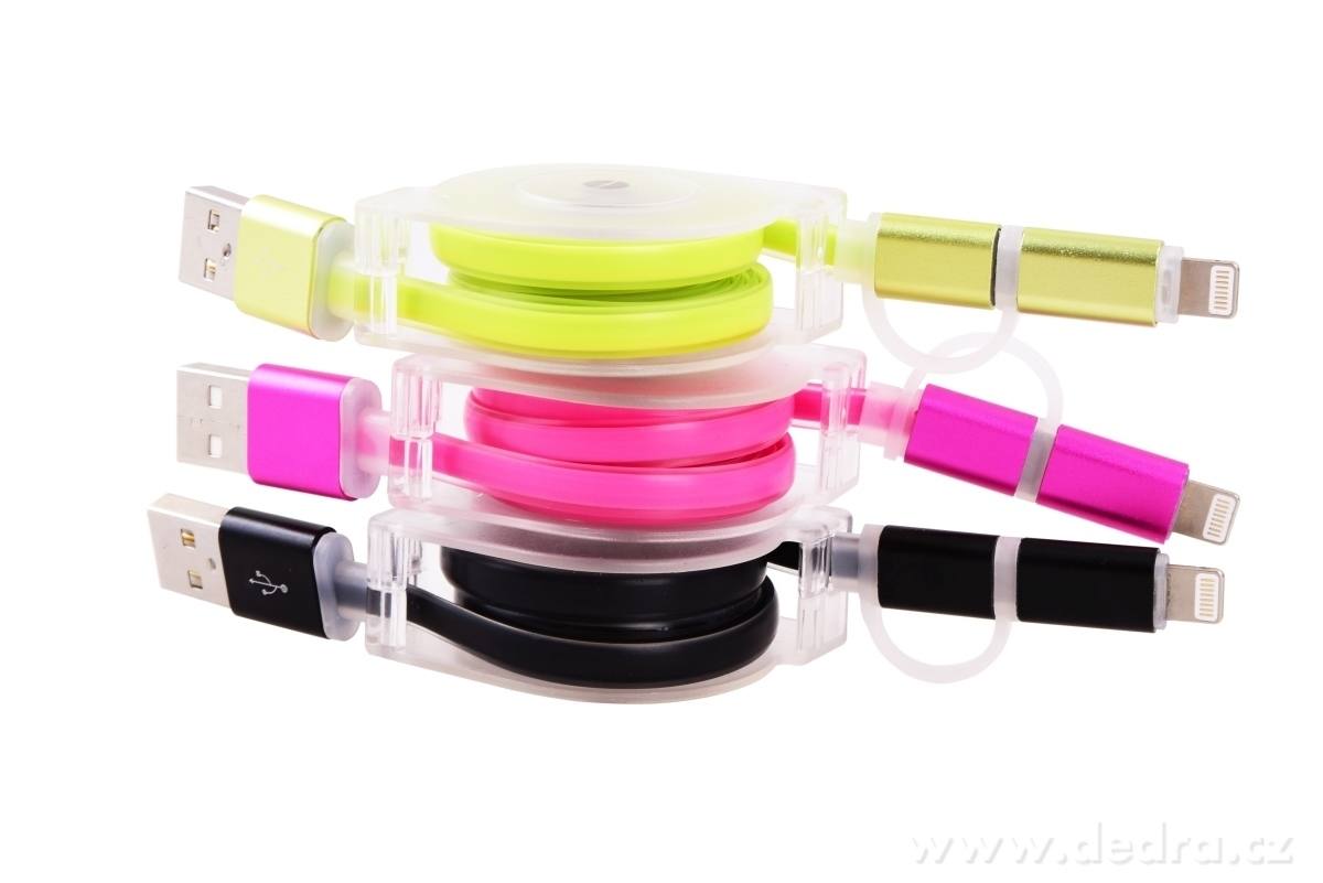 2in 1 USB kabel, s micro USB – náhled 3 | Grand Móda