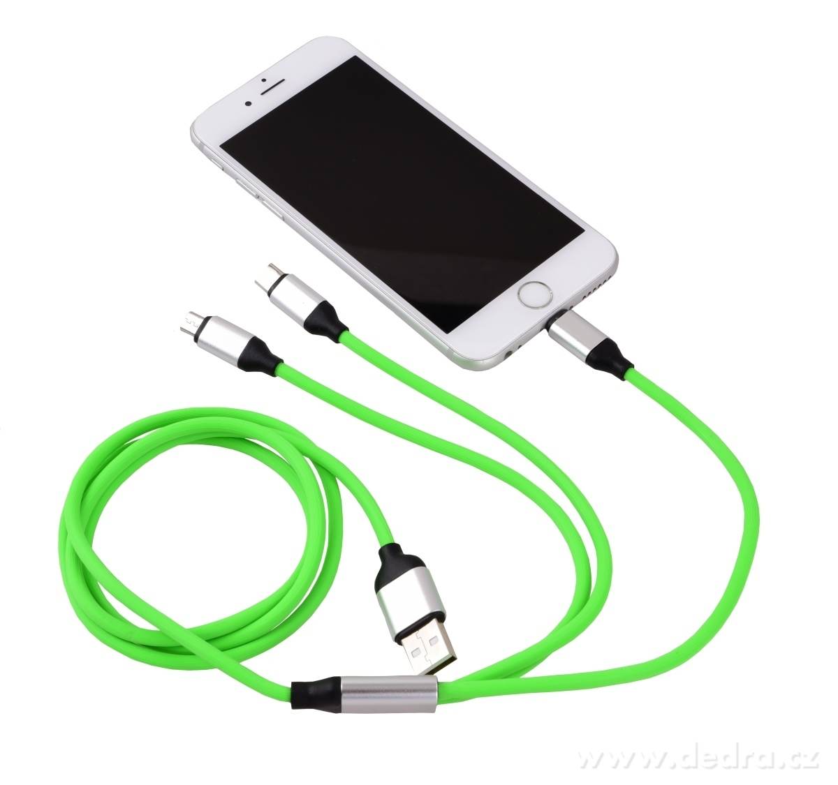 3in 1 USB kabel, se třemi koncovkami – náhled 2 | Grand Móda