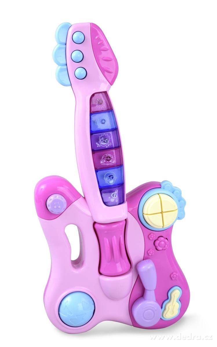 Dětská kytara, hraje, bliká a svítí | Zvukové a pohyblivé ­čÄÁ | Grand Móda