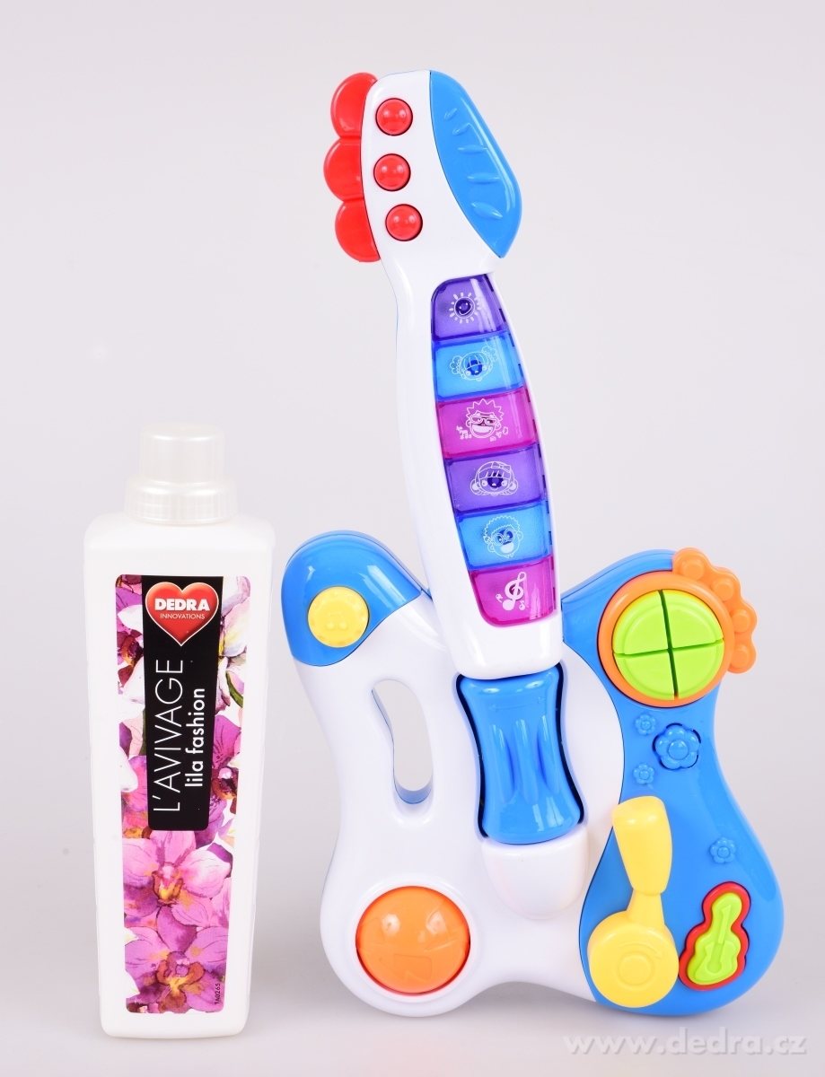 Dětská elektronická kytara, hraje, bliká a svítí – náhled 5 | Grand Móda