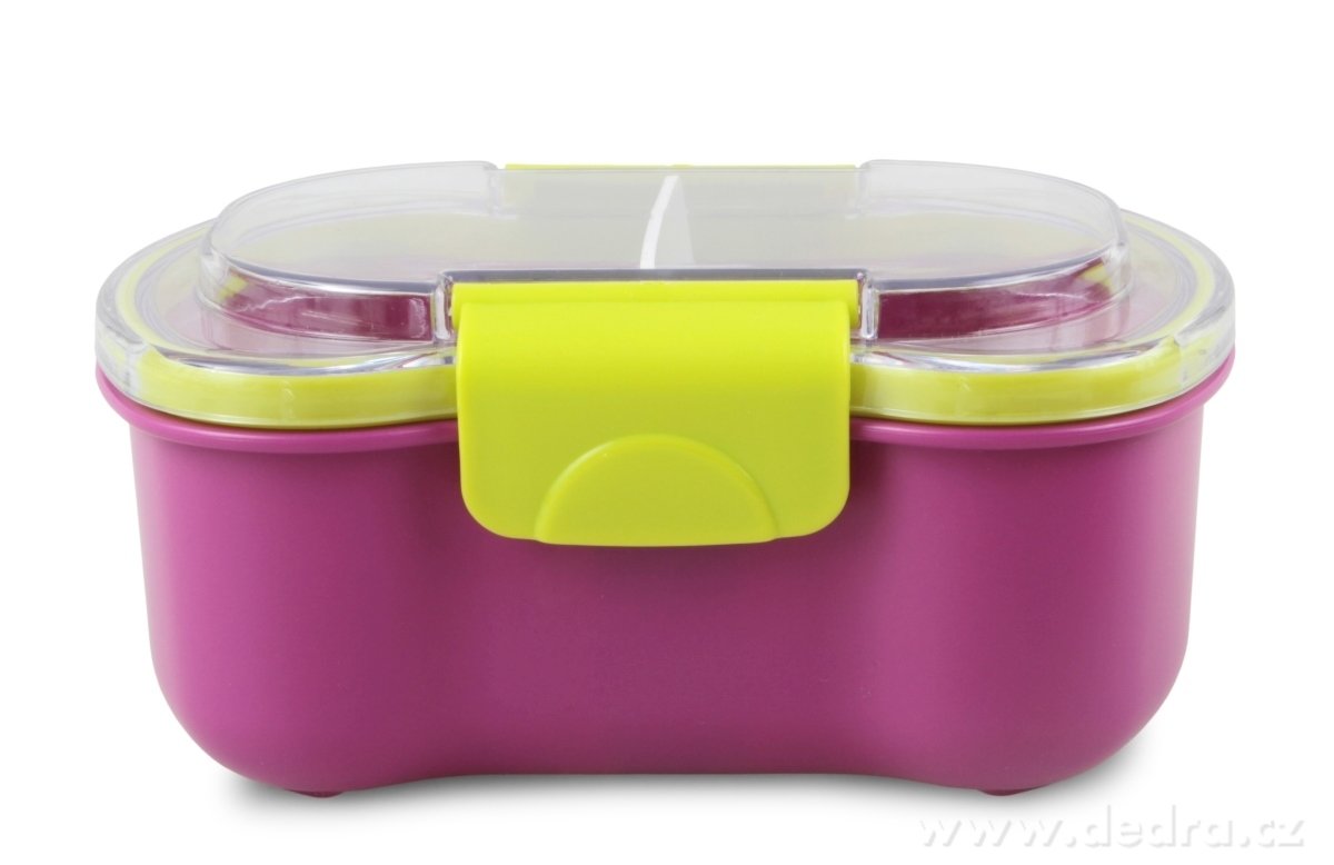 CVAK&CVAK SILIBOX, 2v1 dělený box na jídlo s vidličkou, 700 ml – náhled 2 | Grand Móda