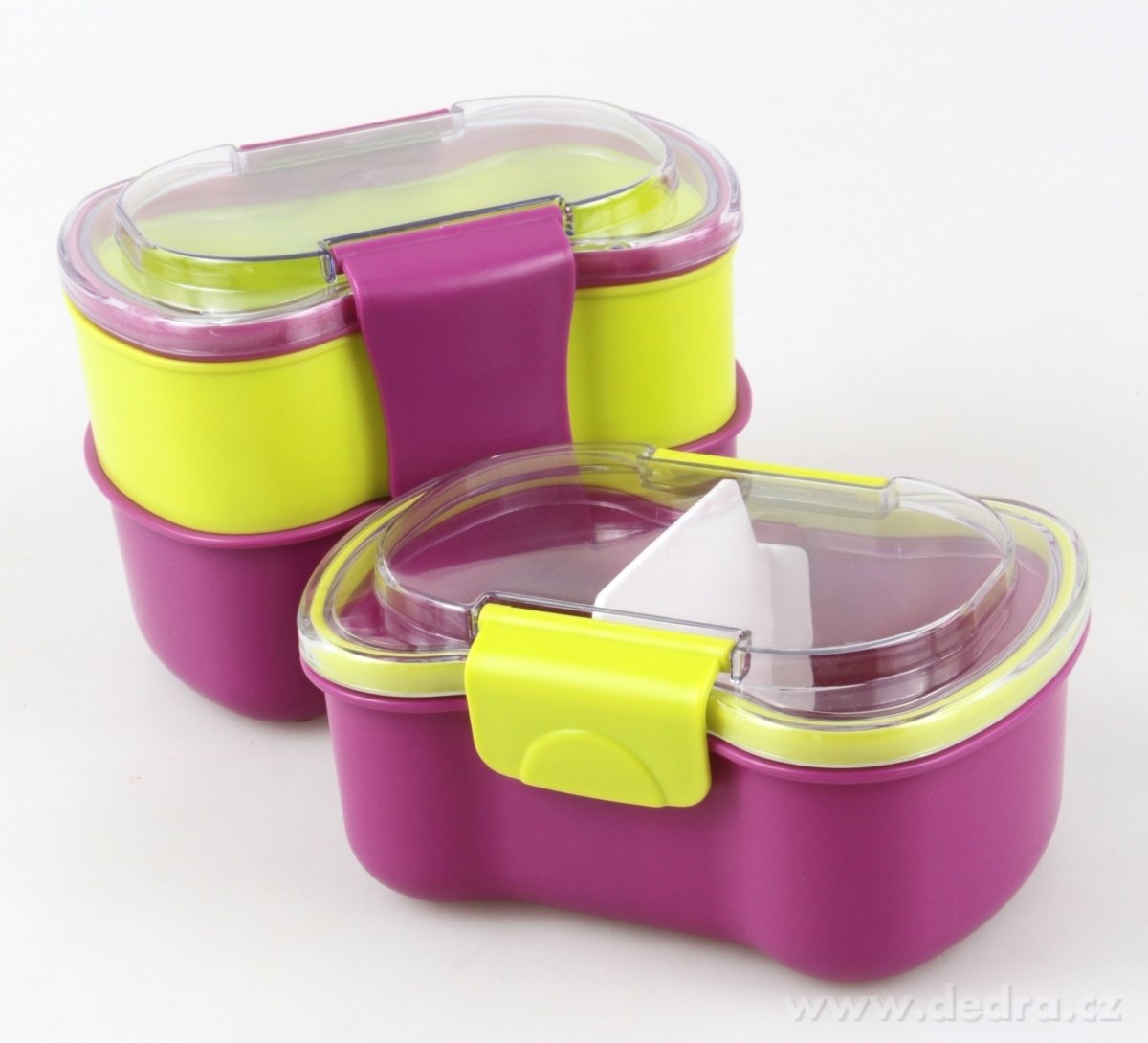 CVAK&CVAK SILIBOX, 2v1 dělený box na jídlo s vidličkou, 700 ml – náhled 4 | Grand Móda