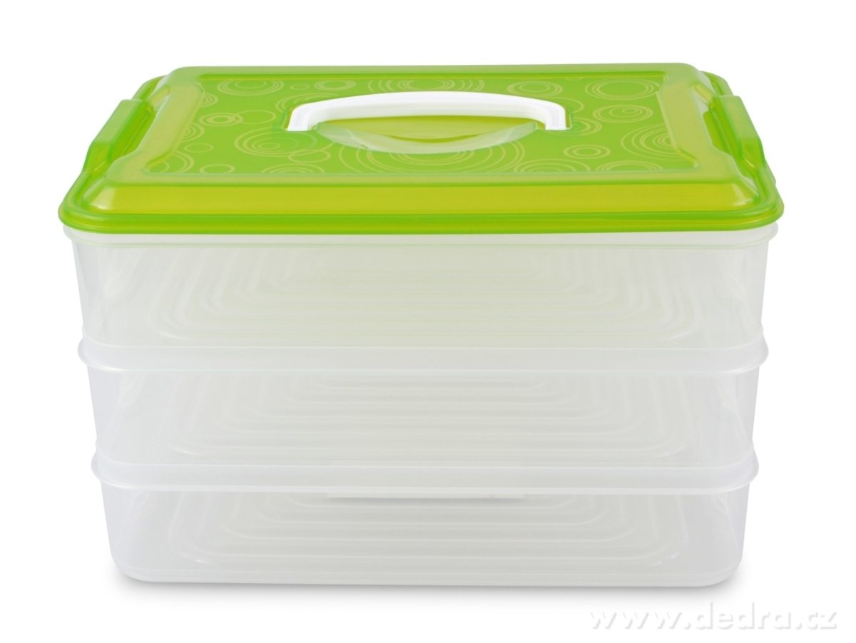 BUCHTONOŠ, 3patrový box na potraviny, 3 × 3500 ml | Krabice na cukroví | Grand Móda