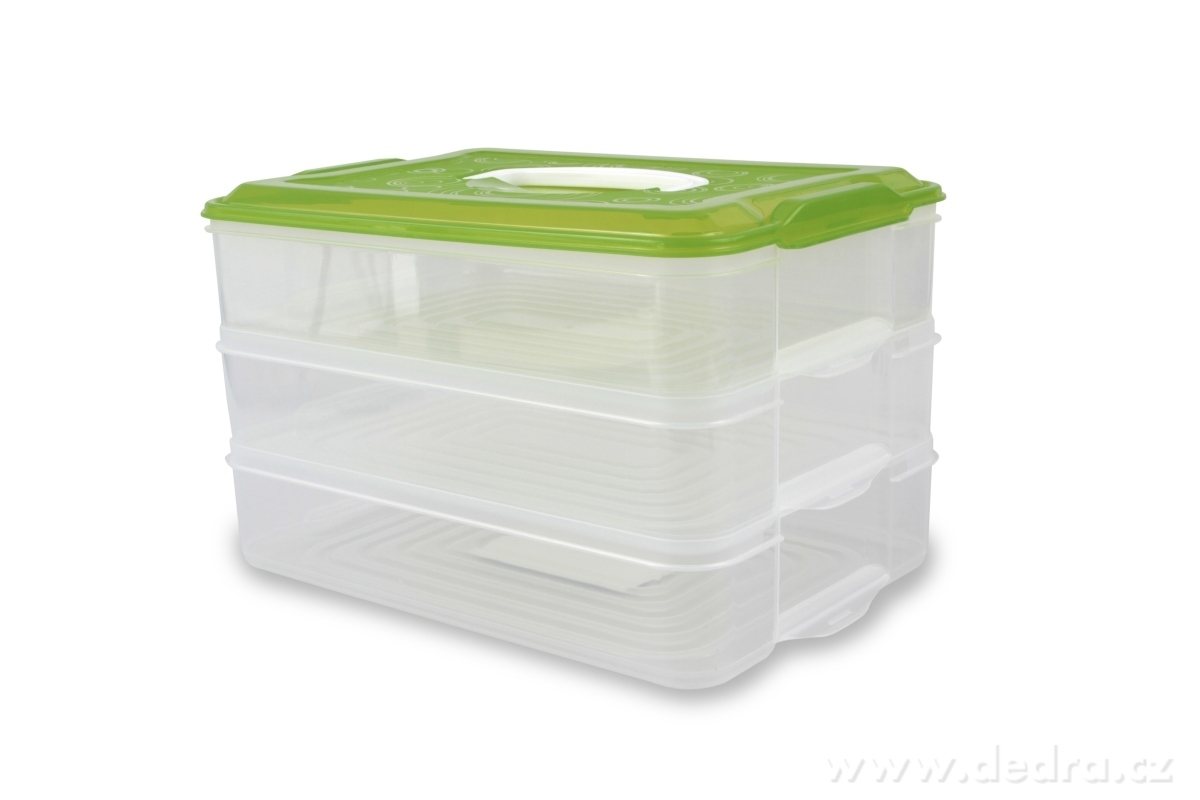 BUCHTONOŠ, 3patrový box na potraviny, 3 × 3500 ml – náhled 2 | Grand Móda