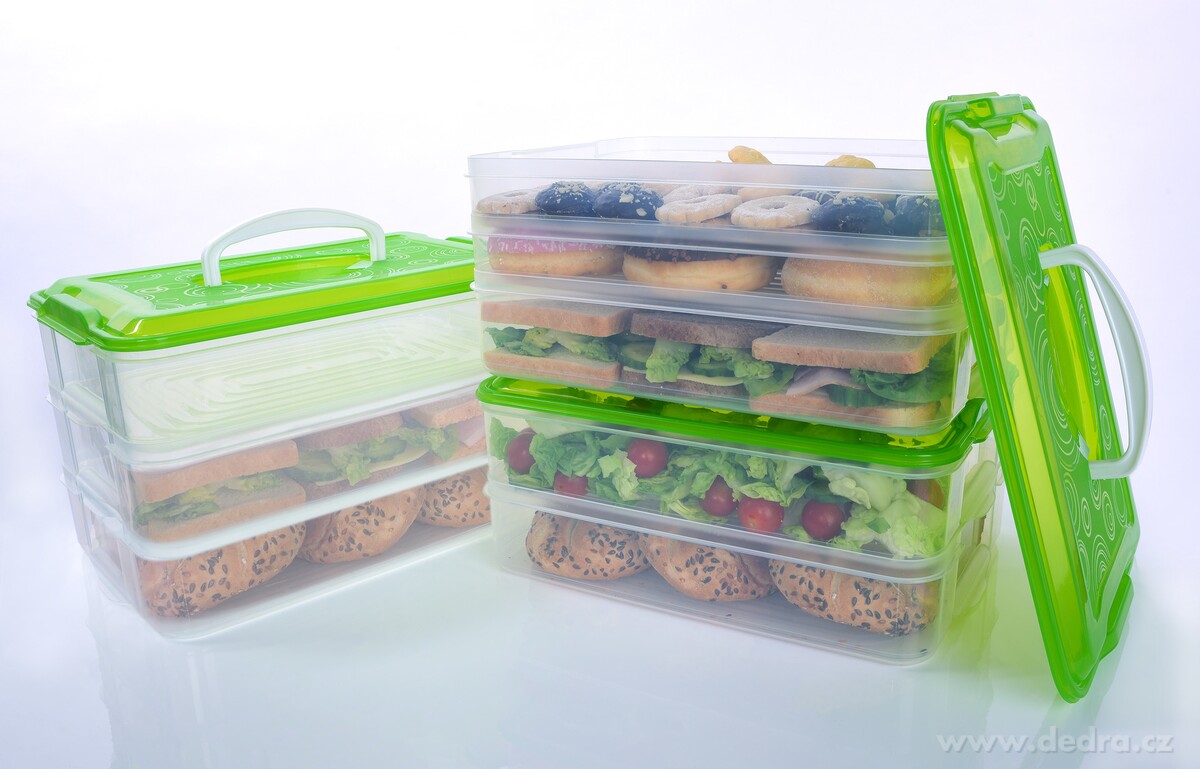 BUCHTONOŠ, 3patrový box na potraviny, 3 × 3500 ml – náhled 3 | Grand Móda