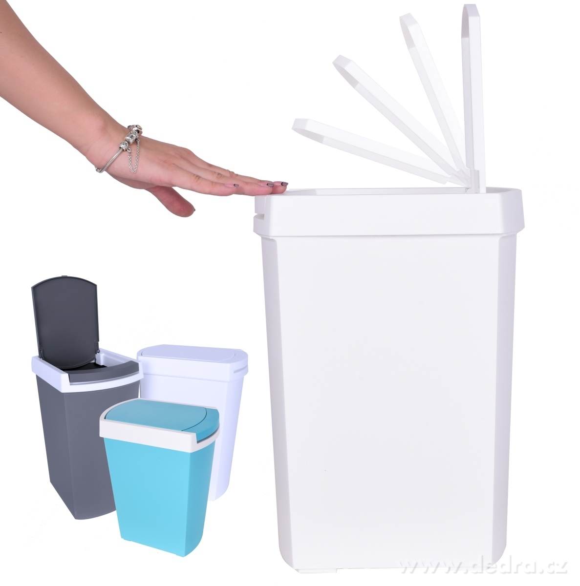 10 L TOUCH & OPEN, dotykový odpadkový koš – náhled 3 | Grand Móda