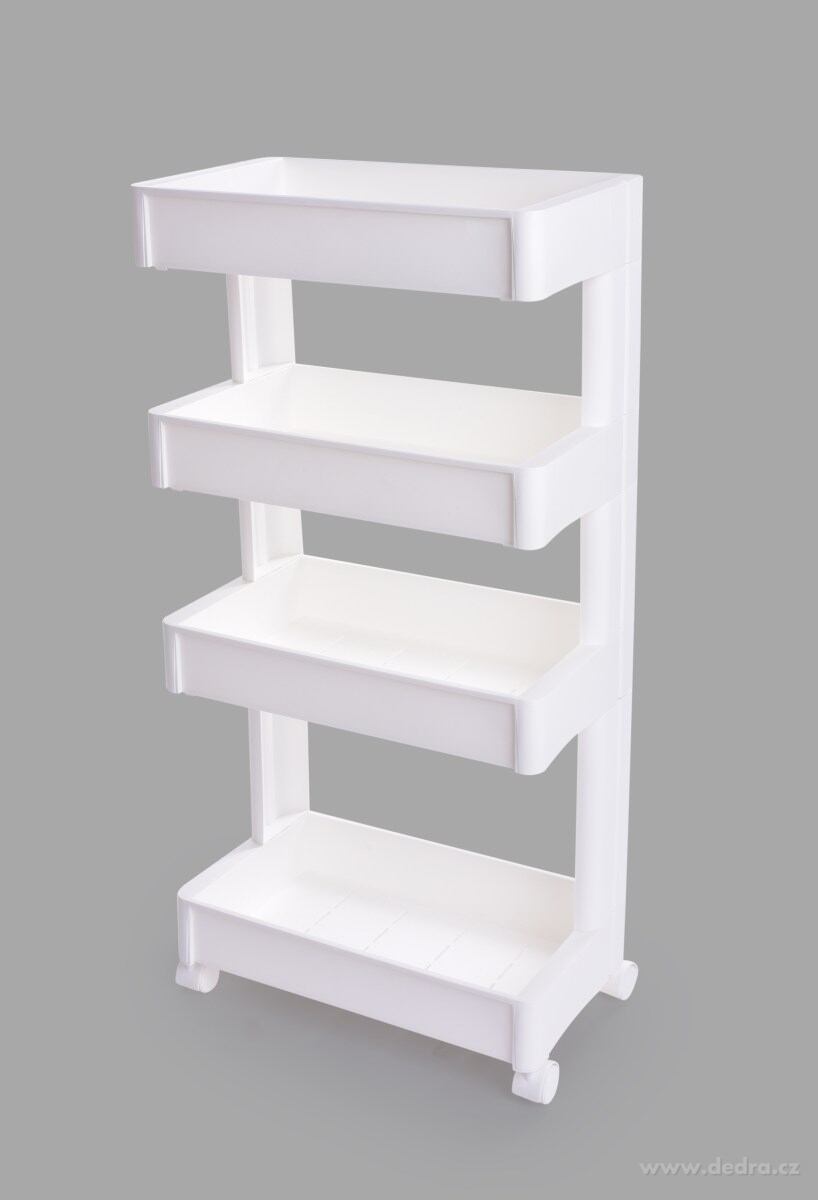 Pojízdný regál ROBUSTON PROFESSIONAL, 4 patrový | Vychytávky pro skladování | Grand Móda