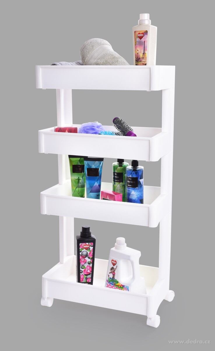 Pojízdný regál ROBUSTON PROFESSIONAL, 4 patrový – náhled 2 | Grand Móda