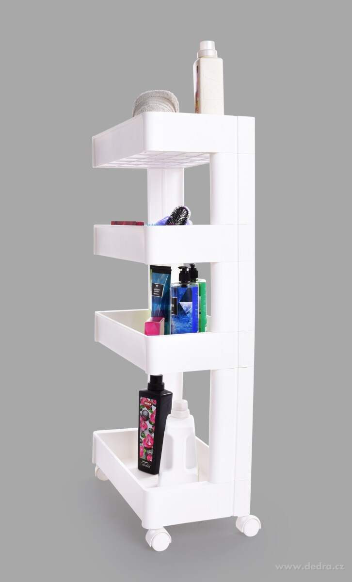 Pojízdný regál ROBUSTON PROFESSIONAL, 4 patrový – náhled 4 | Grand Móda