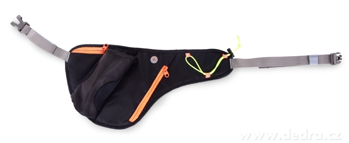 FC SPORT, ledvinka s kapsou na lahev, sportovní pouzdro na běh, kolo & turistiku, černé | Batohy a ledvinky | Grand Móda