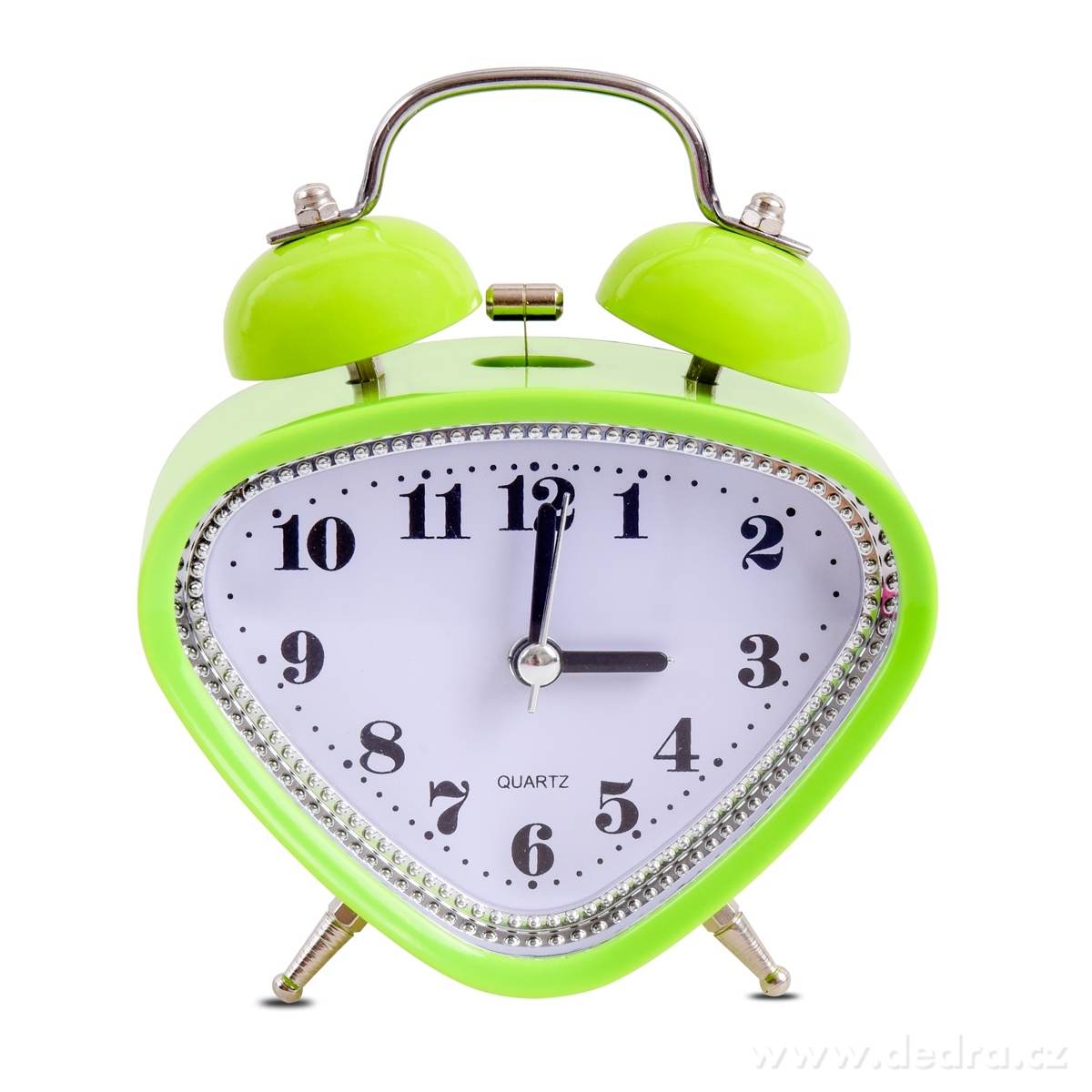 Retrobudík zelený, na tužkovou baterii | Budíky | Grand Móda