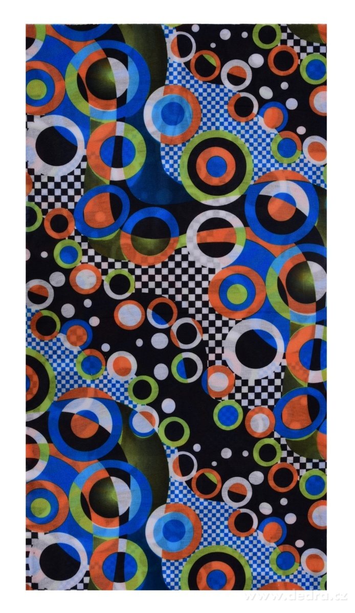 Multifunkční šátek, barevné kruhy – náhled 2 | Grand Móda