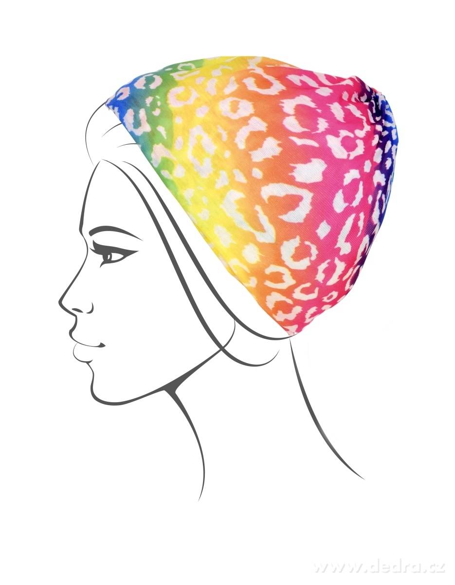 Multifunkční šátek, duhový – náhled 2 | Grand Móda