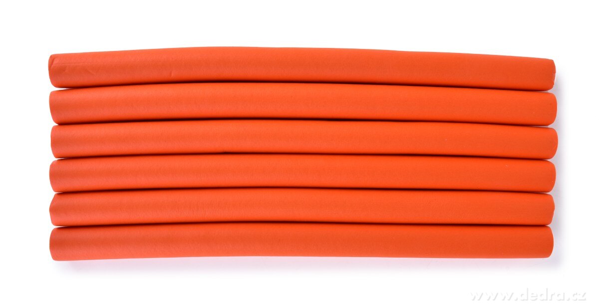BEAUTY, 6 ks ohebné natáčky na vlasy PAPILOTY, průměr 15 mm, oranžové – náhled 2 | Grand Móda