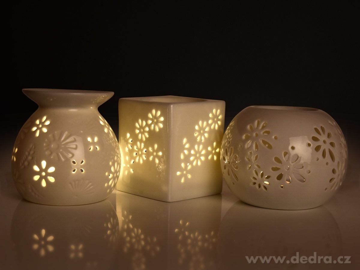 Keramická aromalampa, na čajové svíčky – náhled 3 | Grand Móda