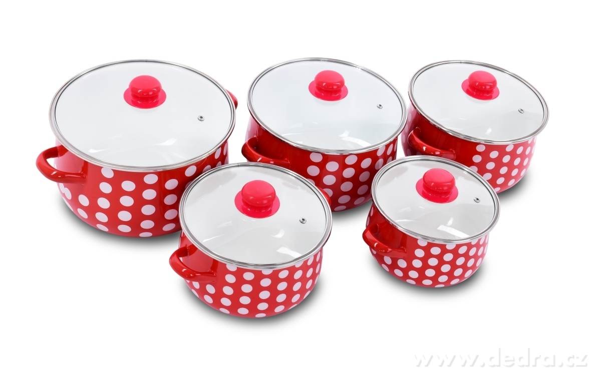 10 dílná sada hrnců, smaltovaných – náhled 2 | Grand Móda