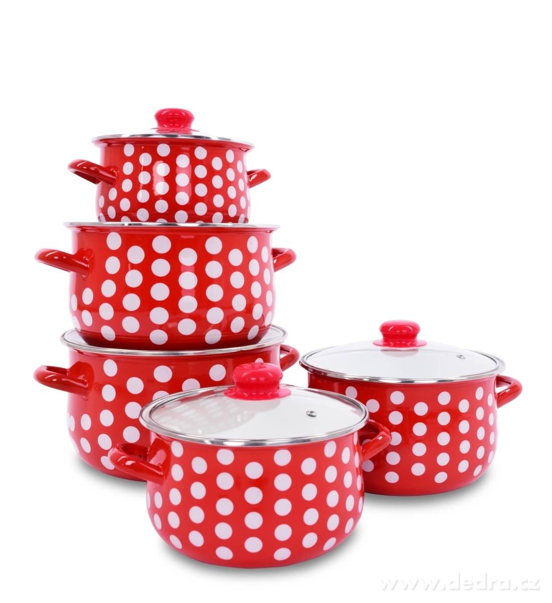 10 dílná sada hrnců, smaltovaných – náhled 3 | Grand Móda