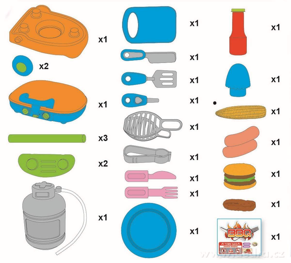 BBQ GRIL dětský grilovací set – náhled 4 | Grand Móda