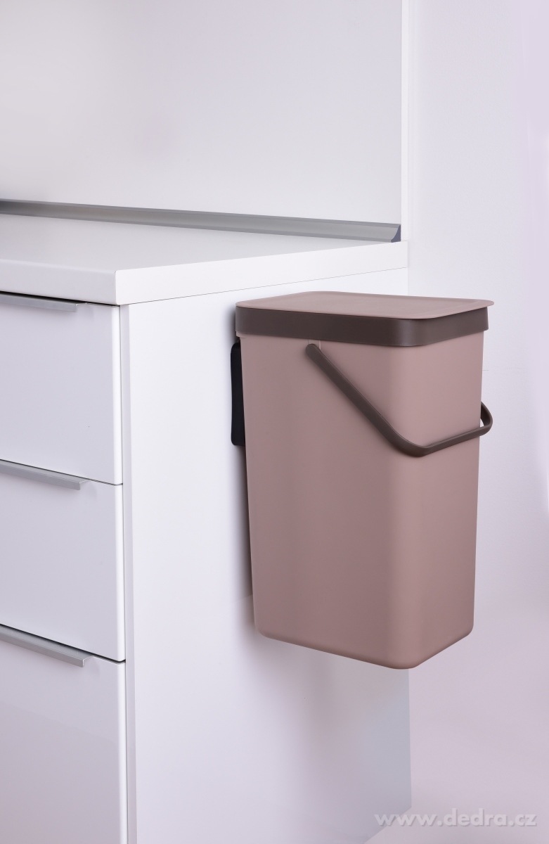 18 L závěsný odpadkový koš, s odklápěcím víkem a uchem – náhled 3 | Grand Móda