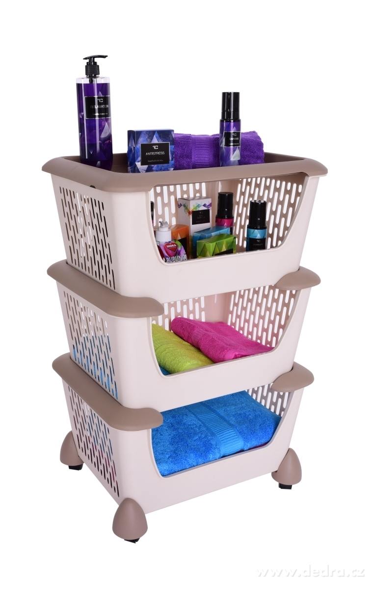 3 patrový pojízdný regál | Police, regály a stojany | Grand Móda