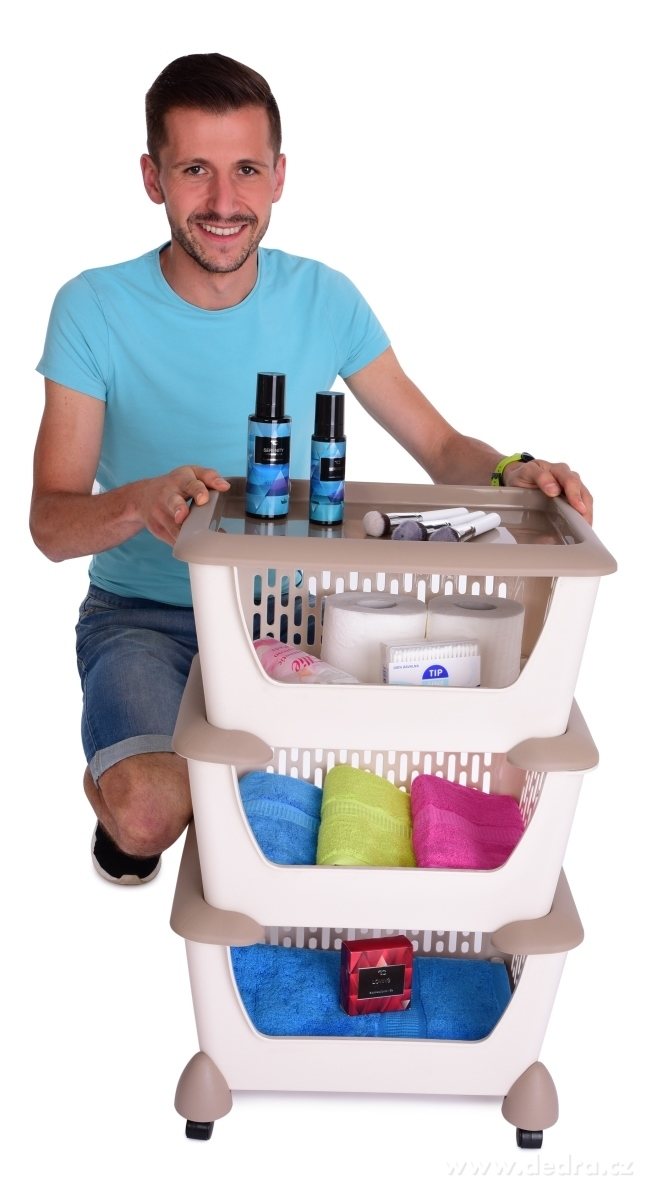 3 patrový pojízdný regál – náhled 4 | Grand Móda