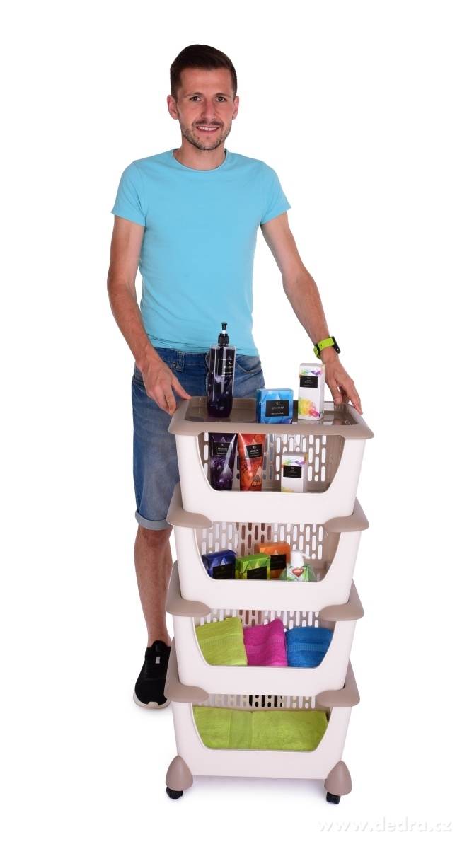 4 patrový pojízdný regál – náhled 4 | Grand Móda