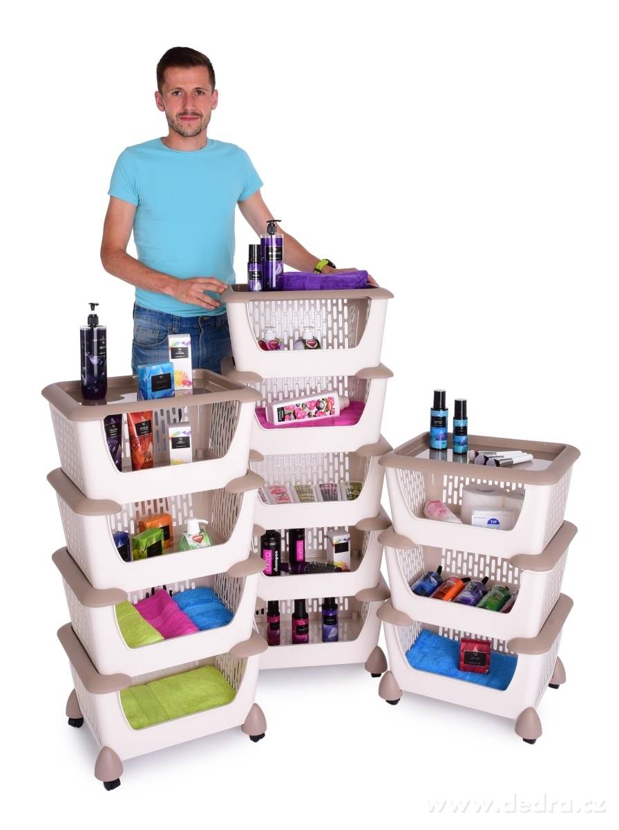4 patrový pojízdný regál – náhled 6 | Grand Móda