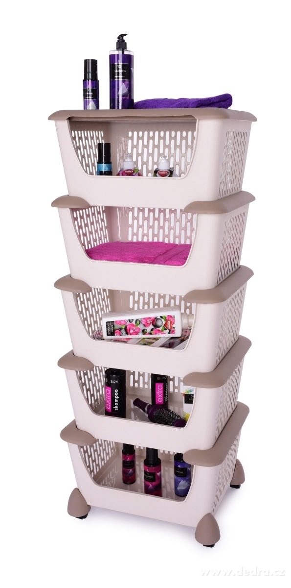 5 patrový pojízdný regál | Police, regály a stojany | Grand Móda