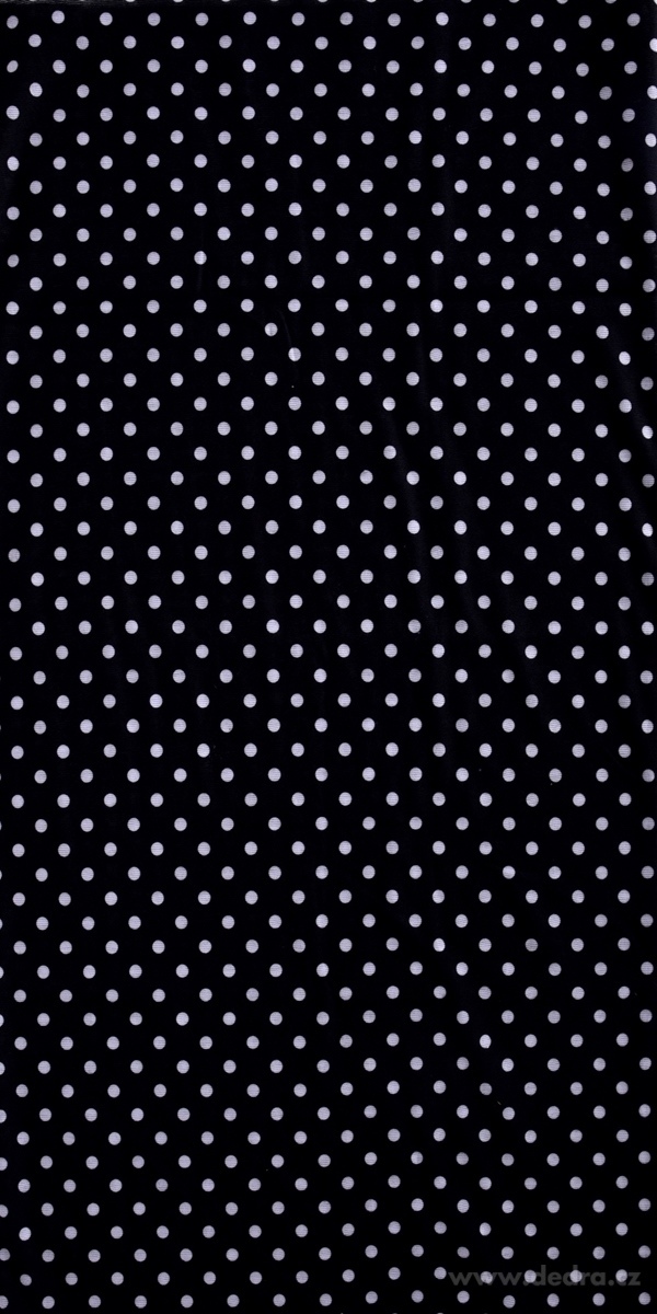 Multifunkční šátek, černý s bílým puntíkem – náhled 2 | Grand Móda