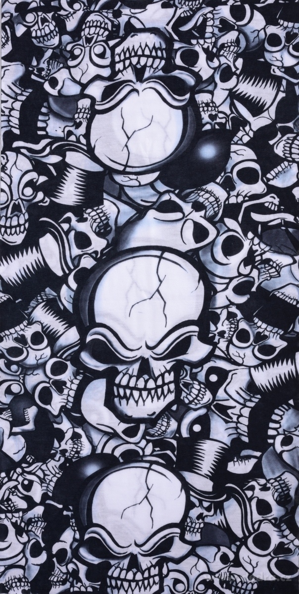 AIRFLEX, multifunkční šátek, pro sport & ochranu, univerzální velikost, SKULL – náhled 2 | Grand Móda