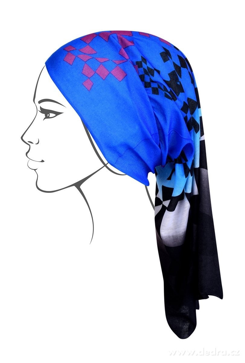 Multifunkční šátek, abstraktní kostky – náhled 4 | Grand Móda