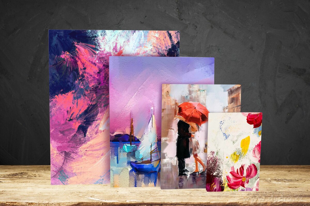 ART, sada 4 ks malířských pláten na rámu, různé velikosti – náhled 3 | Grand Móda