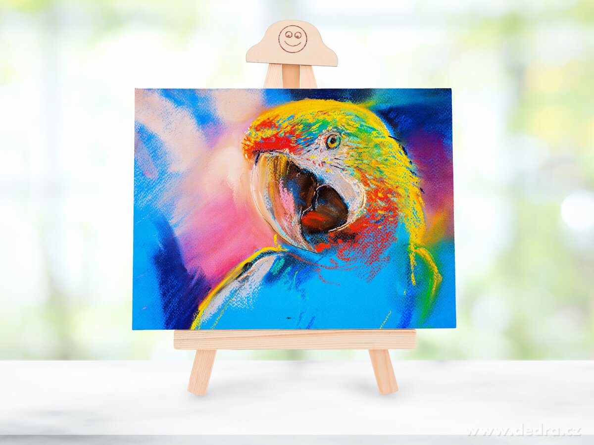 ART, malířské plátno na stojánku, 20 × 15 cm, canvas na rámu + dřevěný stojánek – náhled 3 | Grand Móda