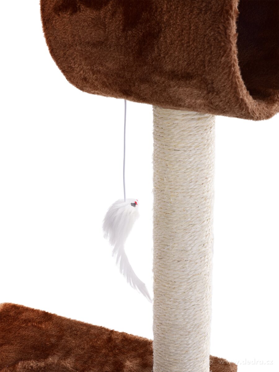 CAT XL, škrabadlo pro kočky 122 cm, prolézačka, odpočívadlo & herní strom, hnědé – náhled 2 | Grand Móda