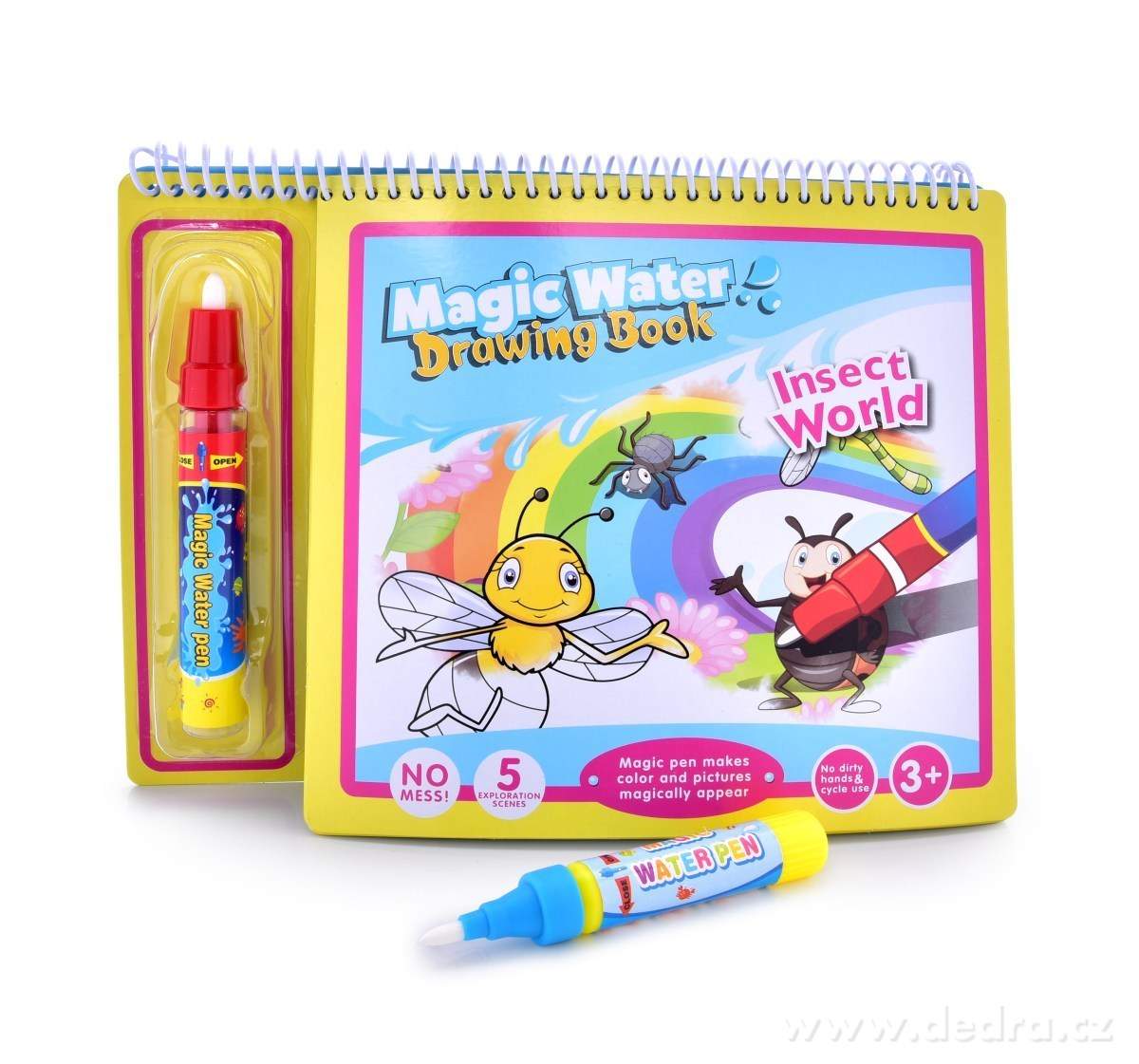 HMYZÍ SVĚT, kouzelná kreslící vodní knížka | Tvořivé hraní ­čîł | Grand Móda