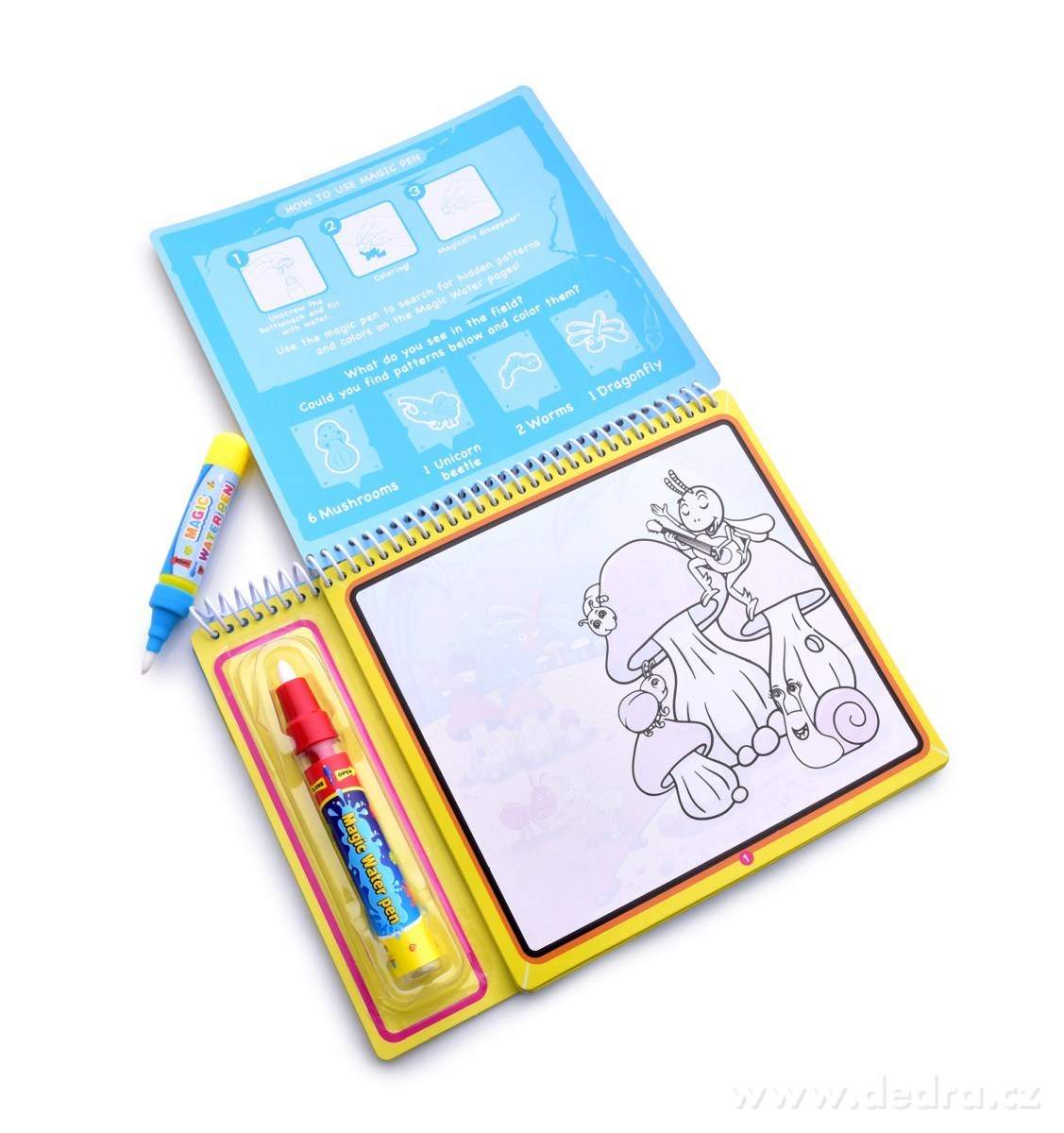 HMYZÍ SVĚT, kouzelná kreslící vodní knížka – náhled 2 | Grand Móda