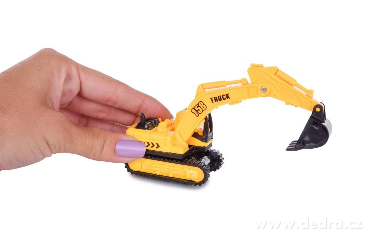 SADY 3 KS STAVEBNÍCH AUT, míchačka, válec, pásový bagr – náhled 3 | Grand Móda