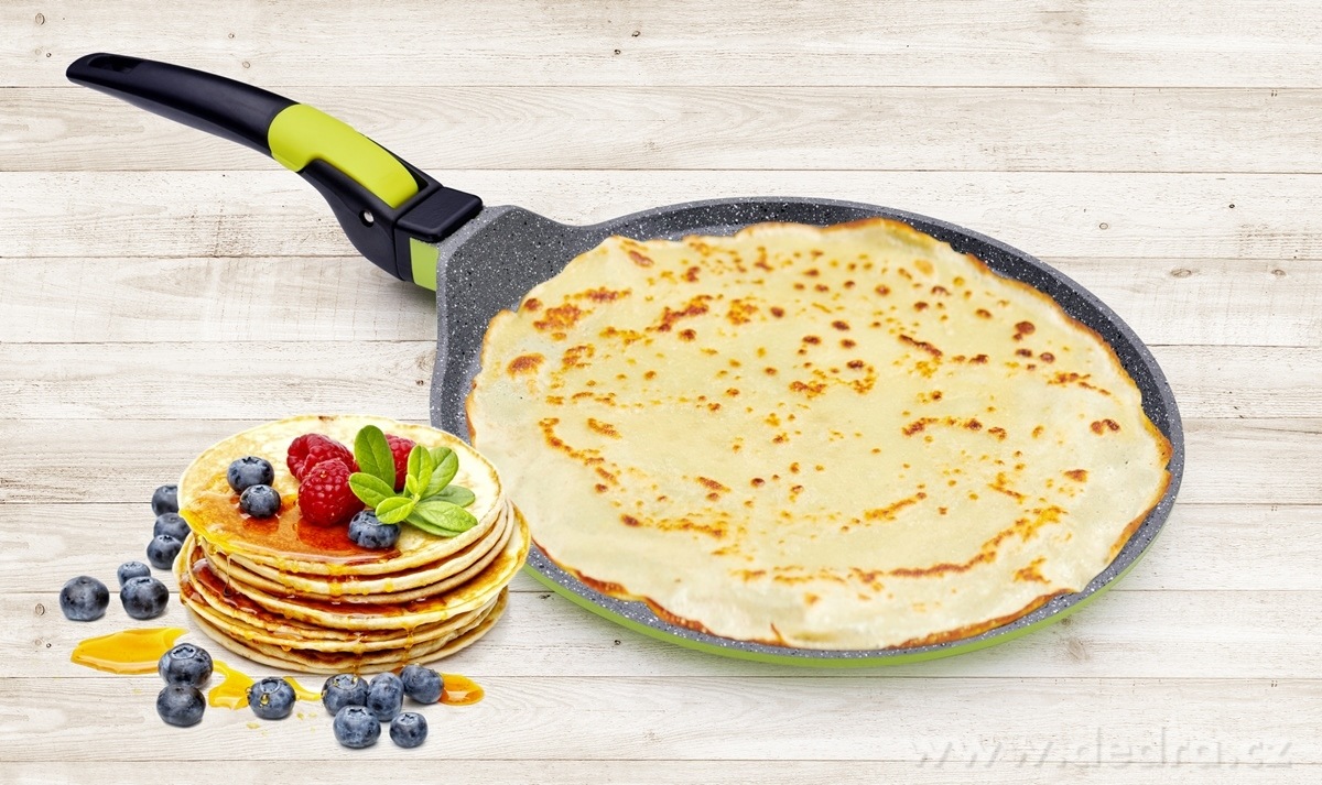 BIOPAN®, nepřilnavá pánev na palačinky, omelety a pizzu, Ø 25 cm, odnímatelná rukojeť – náhled 3 | Grand Móda