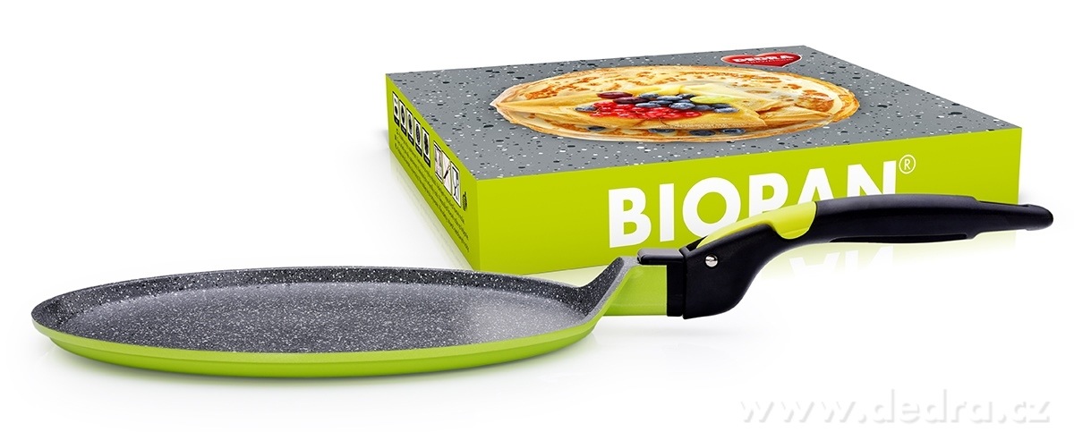 BIOPAN®, nepřilnavá pánev na palačinky, omelety a pizzu, Ø 25 cm, odnímatelná rukojeť – náhled 4 | Grand Móda