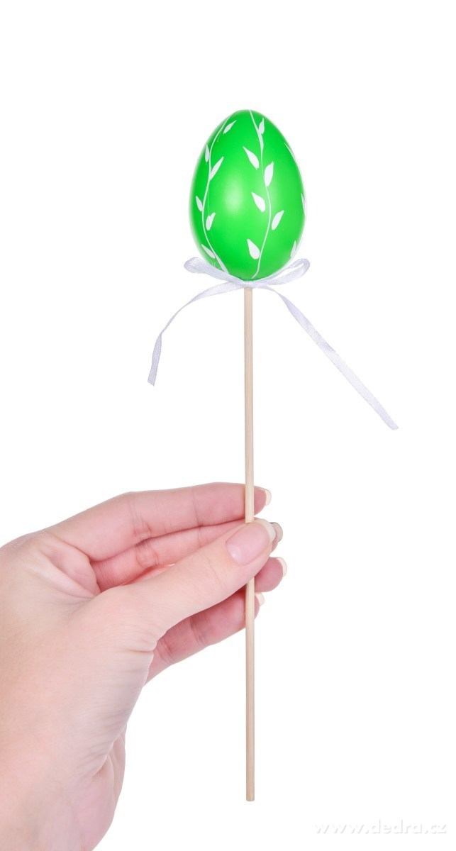 3 ks malovaná plastová vajíčka/kraslice na špejli, zápich – náhled 2 | Grand Móda