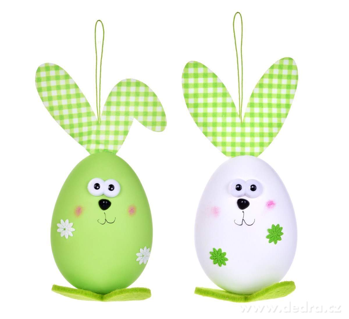 2 ks zajíček - vajíčko, velikonoční závěsná dekorace, s propracovanými detaily | Jaro ­čîĚ | Grand Móda