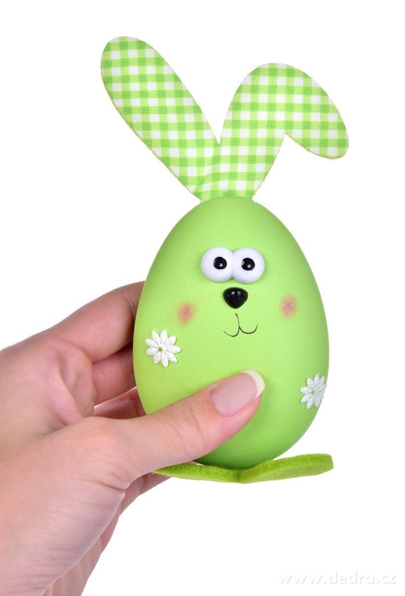 2 ks zajíček - vajíčko, velikonoční závěsná dekorace, s propracovanými detaily – náhled 5 | Grand Móda