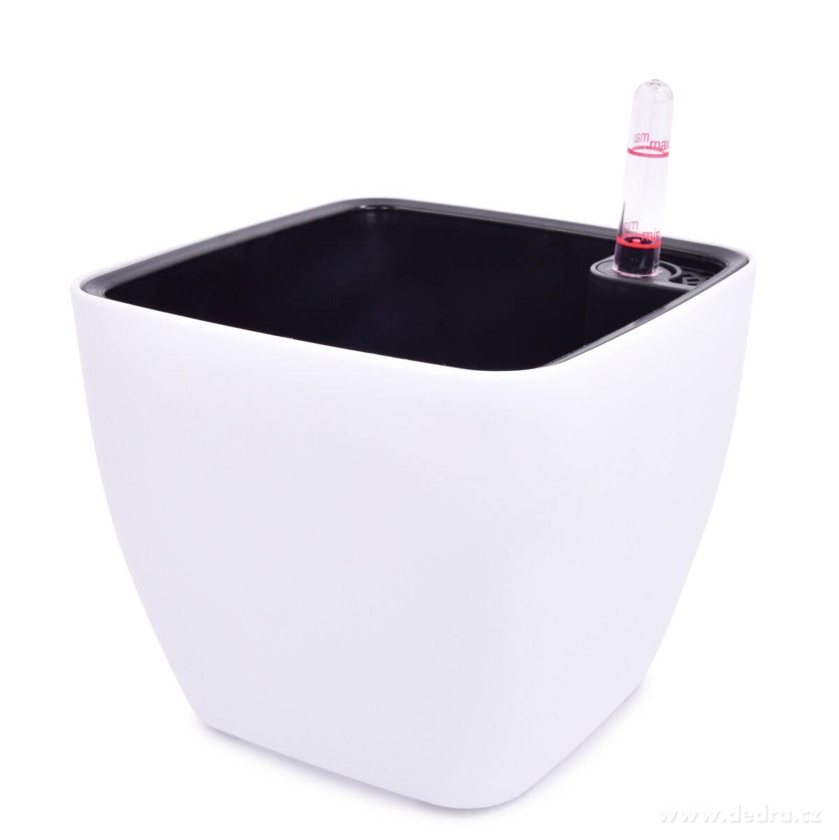 15 cm SAMOZAVLAŽOVACÍ KVĚTINÁČ, volně stojící, bílý – náhled 2 | Grand Móda